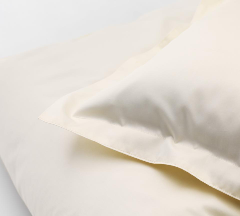 DUX Satin-Bettwäsche, uni beige