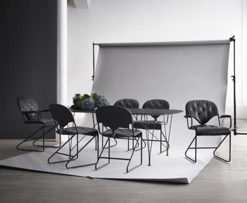 Esstisch „Inter“ Schwarz Schwarz