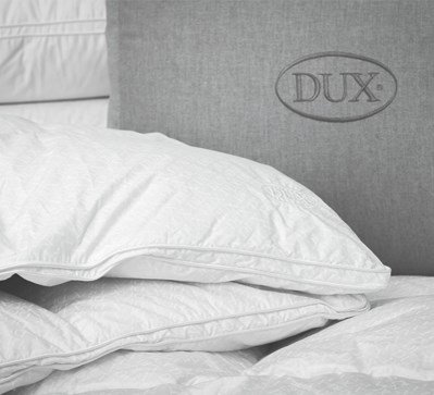 DUX down pillows and duvets